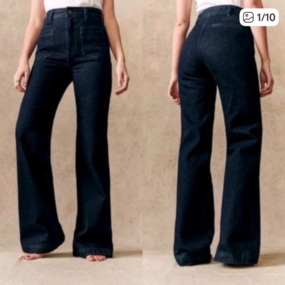 Sézane wide leg jeans. New condition. Size 38 or US 27